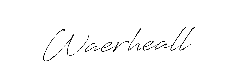 Use a signature maker to create a handwritten signature online. With this signature software, you can design (Antro_Vectra) your own signature for name Waerheall. Waerheall signature style 6 images and pictures png