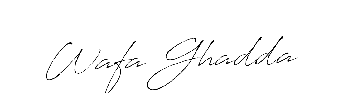 It looks lik you need a new signature style for name Wafa Ghadda. Design unique handwritten (Antro_Vectra) signature with our free signature maker in just a few clicks. Wafa Ghadda signature style 6 images and pictures png