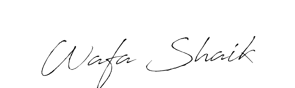 You should practise on your own different ways (Antro_Vectra) to write your name (Wafa Shaik) in signature. don't let someone else do it for you. Wafa Shaik signature style 6 images and pictures png