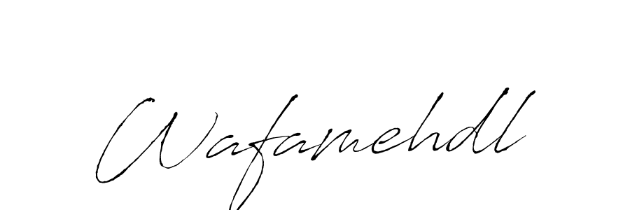 How to make Wafamehdl signature? Antro_Vectra is a professional autograph style. Create handwritten signature for Wafamehdl name. Wafamehdl signature style 6 images and pictures png