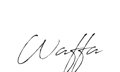 Create a beautiful signature design for name Waffa. With this signature (Antro_Vectra) fonts, you can make a handwritten signature for free. Waffa signature style 6 images and pictures png