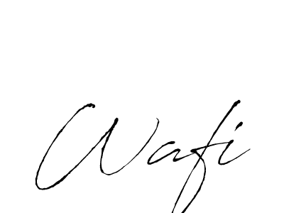 How to make Wafi name signature. Use Antro_Vectra style for creating short signs online. This is the latest handwritten sign. Wafi signature style 6 images and pictures png