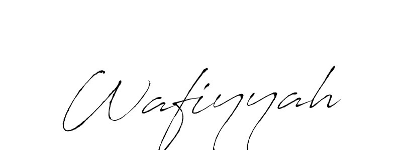 Wafiyyah stylish signature style. Best Handwritten Sign (Antro_Vectra) for my name. Handwritten Signature Collection Ideas for my name Wafiyyah. Wafiyyah signature style 6 images and pictures png