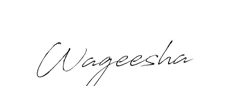 Make a beautiful signature design for name Wageesha. With this signature (Antro_Vectra) style, you can create a handwritten signature for free. Wageesha signature style 6 images and pictures png