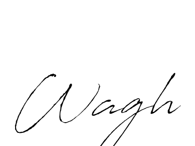 Create a beautiful signature design for name Wagh. With this signature (Antro_Vectra) fonts, you can make a handwritten signature for free. Wagh signature style 6 images and pictures png