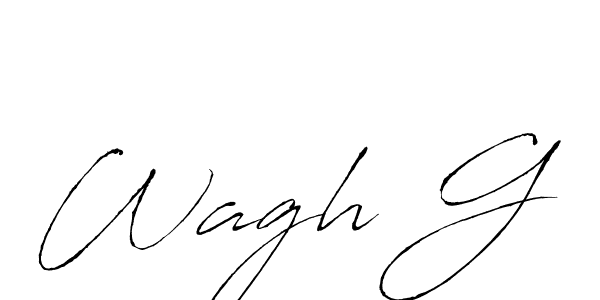 Design your own signature with our free online signature maker. With this signature software, you can create a handwritten (Antro_Vectra) signature for name Wagh G. Wagh G signature style 6 images and pictures png