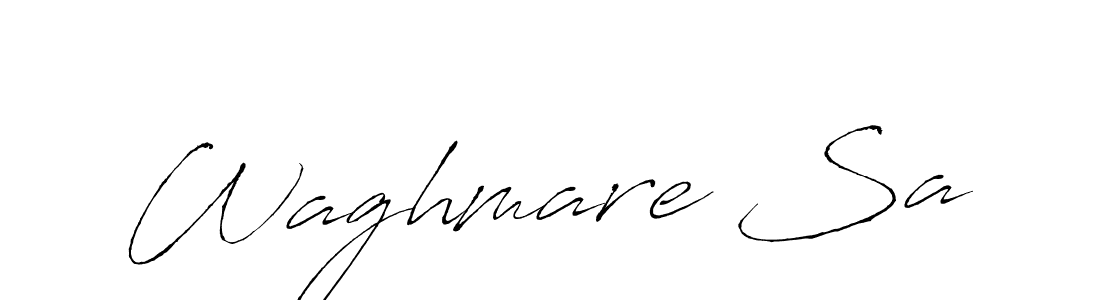 How to make Waghmare Sa signature? Antro_Vectra is a professional autograph style. Create handwritten signature for Waghmare Sa name. Waghmare Sa signature style 6 images and pictures png