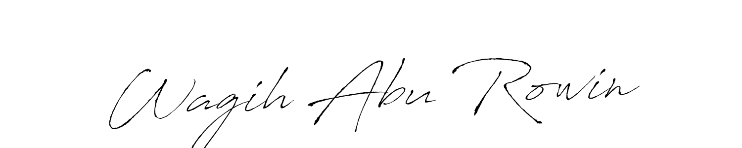 Make a beautiful signature design for name Wagih Abu Rowin. With this signature (Antro_Vectra) style, you can create a handwritten signature for free. Wagih Abu Rowin signature style 6 images and pictures png