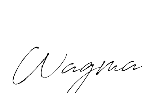 Create a beautiful signature design for name Wagma. With this signature (Antro_Vectra) fonts, you can make a handwritten signature for free. Wagma signature style 6 images and pictures png