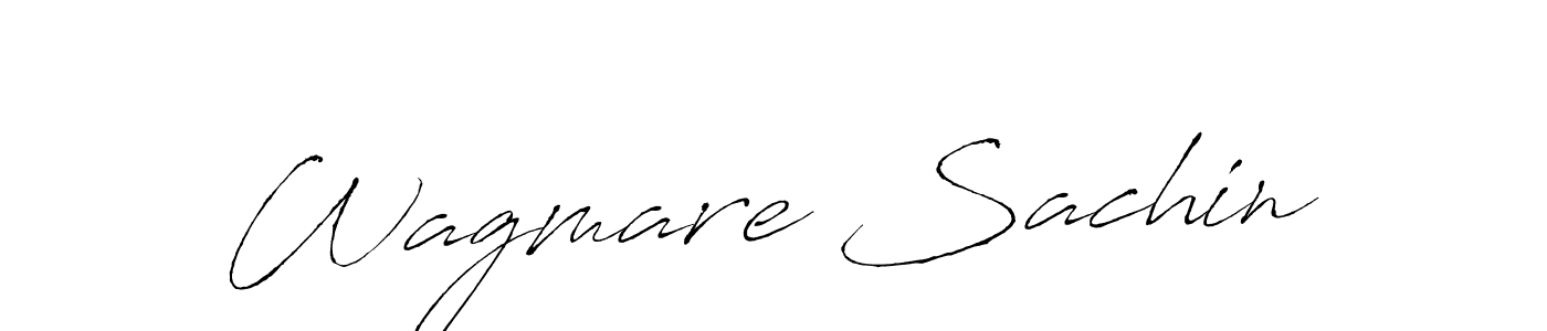 Design your own signature with our free online signature maker. With this signature software, you can create a handwritten (Antro_Vectra) signature for name Wagmare Sachin. Wagmare Sachin signature style 6 images and pictures png