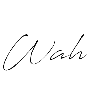 How to Draw Wah signature style? Antro_Vectra is a latest design signature styles for name Wah. Wah signature style 6 images and pictures png