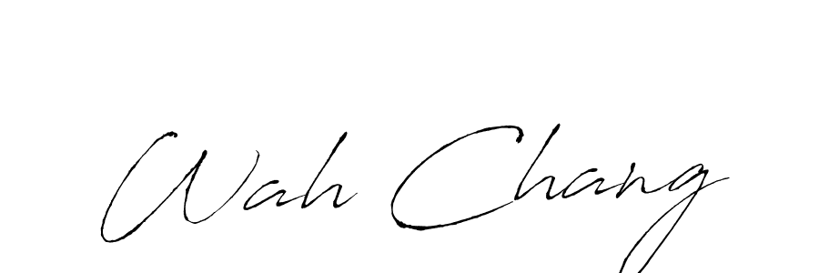 How to make Wah Chang name signature. Use Antro_Vectra style for creating short signs online. This is the latest handwritten sign. Wah Chang signature style 6 images and pictures png