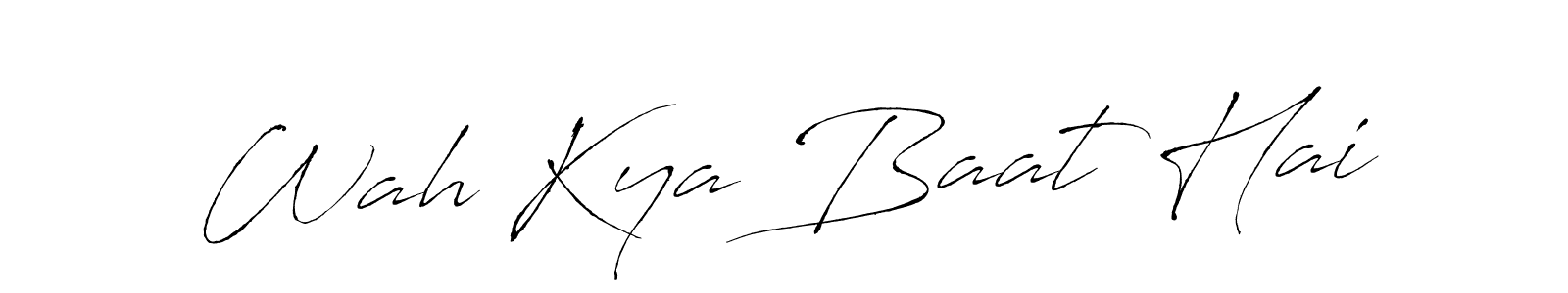 You should practise on your own different ways (Antro_Vectra) to write your name (Wah Kya Baat Hai) in signature. don't let someone else do it for you. Wah Kya Baat Hai signature style 6 images and pictures png