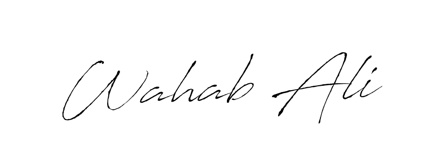 Make a beautiful signature design for name Wahab Ali. Use this online signature maker to create a handwritten signature for free. Wahab Ali signature style 6 images and pictures png