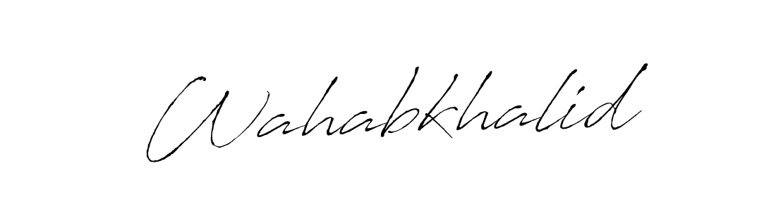 Use a signature maker to create a handwritten signature online. With this signature software, you can design (Antro_Vectra) your own signature for name Wahabkhalid. Wahabkhalid signature style 6 images and pictures png