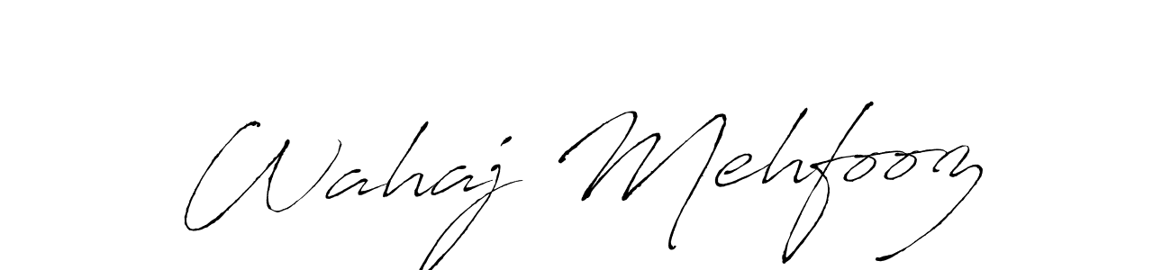How to Draw Wahaj Mehfooz signature style? Antro_Vectra is a latest design signature styles for name Wahaj Mehfooz. Wahaj Mehfooz signature style 6 images and pictures png