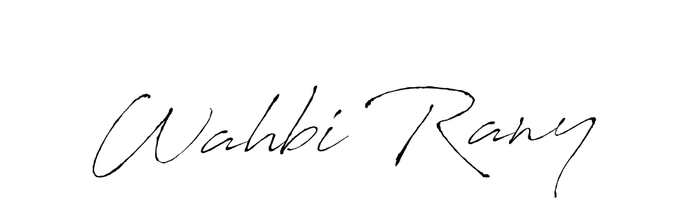 Use a signature maker to create a handwritten signature online. With this signature software, you can design (Antro_Vectra) your own signature for name Wahbi Rany. Wahbi Rany signature style 6 images and pictures png