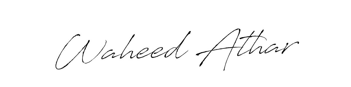Make a beautiful signature design for name Waheed Athar. Use this online signature maker to create a handwritten signature for free. Waheed Athar signature style 6 images and pictures png