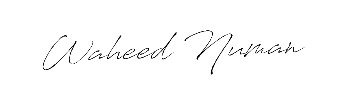 Use a signature maker to create a handwritten signature online. With this signature software, you can design (Antro_Vectra) your own signature for name Waheed Numan. Waheed Numan signature style 6 images and pictures png