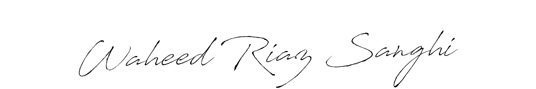 How to make Waheed Riaz Sanghi signature? Antro_Vectra is a professional autograph style. Create handwritten signature for Waheed Riaz Sanghi name. Waheed Riaz Sanghi signature style 6 images and pictures png