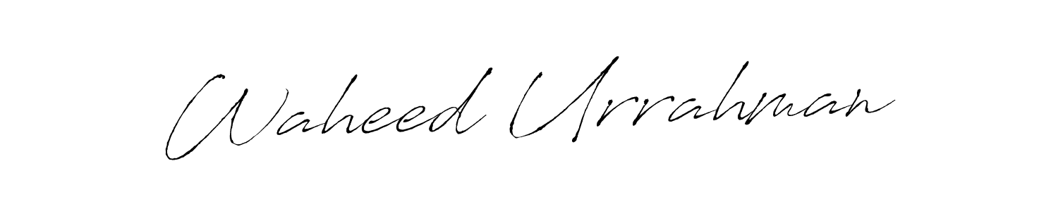 It looks lik you need a new signature style for name Waheed Urrahman. Design unique handwritten (Antro_Vectra) signature with our free signature maker in just a few clicks. Waheed Urrahman signature style 6 images and pictures png