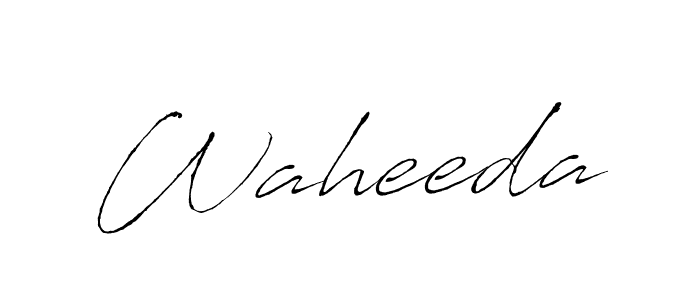 Create a beautiful signature design for name Waheeda. With this signature (Antro_Vectra) fonts, you can make a handwritten signature for free. Waheeda signature style 6 images and pictures png