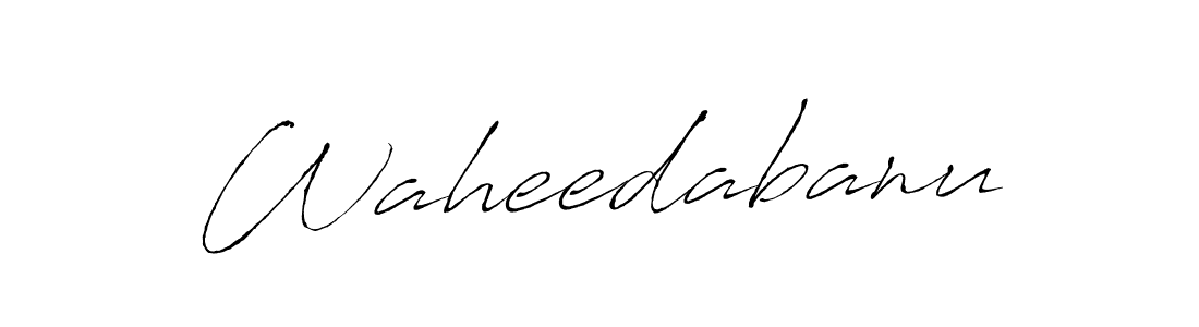 Create a beautiful signature design for name Waheedabanu. With this signature (Antro_Vectra) fonts, you can make a handwritten signature for free. Waheedabanu signature style 6 images and pictures png