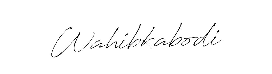 The best way (Antro_Vectra) to make a short signature is to pick only two or three words in your name. The name Wahibkabodi include a total of six letters. For converting this name. Wahibkabodi signature style 6 images and pictures png