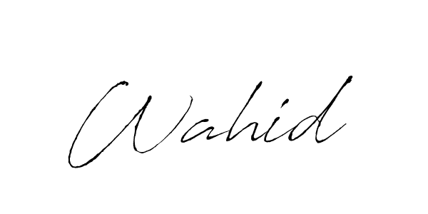 Also we have Wahid  name is the best signature style. Create professional handwritten signature collection using Antro_Vectra autograph style. Wahid  signature style 6 images and pictures png