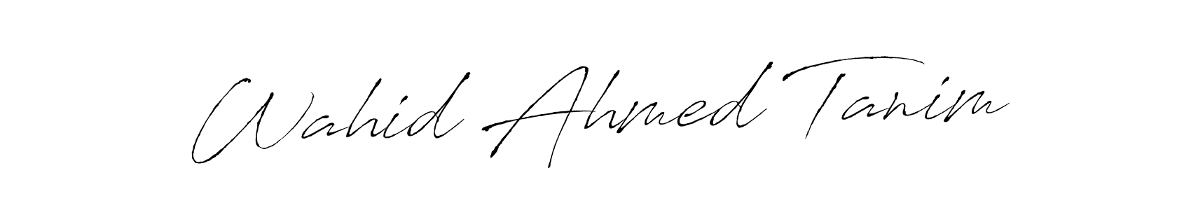 Use a signature maker to create a handwritten signature online. With this signature software, you can design (Antro_Vectra) your own signature for name Wahid Ahmed Tanim. Wahid Ahmed Tanim signature style 6 images and pictures png