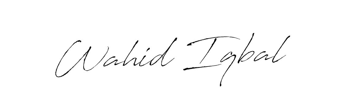 if you are searching for the best signature style for your name Wahid Iqbal. so please give up your signature search. here we have designed multiple signature styles  using Antro_Vectra. Wahid Iqbal signature style 6 images and pictures png