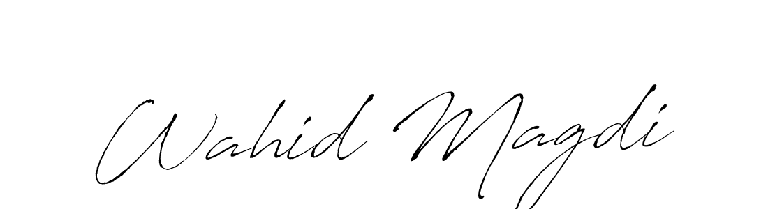 This is the best signature style for the Wahid Magdi name. Also you like these signature font (Antro_Vectra). Mix name signature. Wahid Magdi signature style 6 images and pictures png