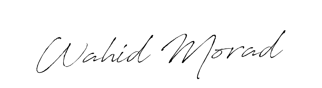 You should practise on your own different ways (Antro_Vectra) to write your name (Wahid Morad) in signature. don't let someone else do it for you. Wahid Morad signature style 6 images and pictures png