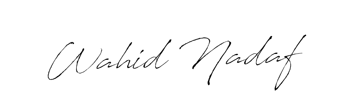 You should practise on your own different ways (Antro_Vectra) to write your name (Wahid Nadaf) in signature. don't let someone else do it for you. Wahid Nadaf signature style 6 images and pictures png