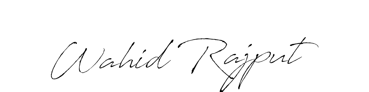 How to make Wahid Rajput signature? Antro_Vectra is a professional autograph style. Create handwritten signature for Wahid Rajput name. Wahid Rajput signature style 6 images and pictures png