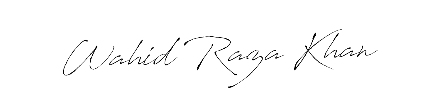 Also we have Wahid Raza Khan name is the best signature style. Create professional handwritten signature collection using Antro_Vectra autograph style. Wahid Raza Khan signature style 6 images and pictures png