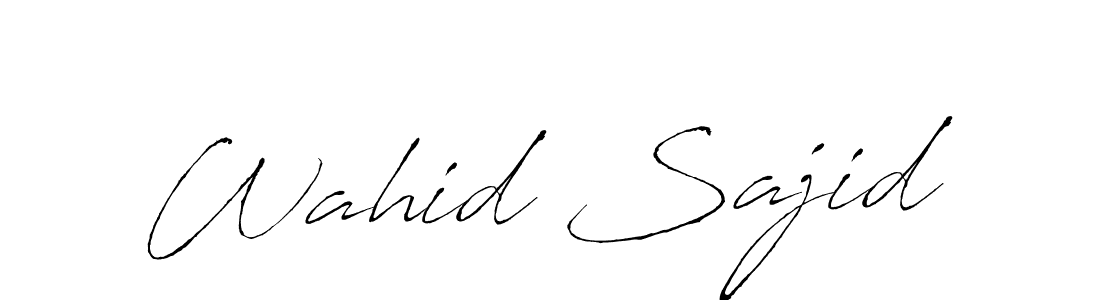 It looks lik you need a new signature style for name Wahid Sajid. Design unique handwritten (Antro_Vectra) signature with our free signature maker in just a few clicks. Wahid Sajid signature style 6 images and pictures png