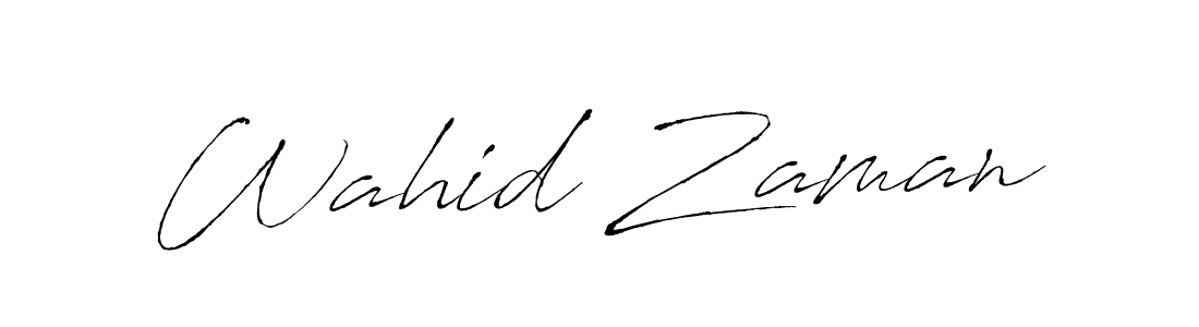 Design your own signature with our free online signature maker. With this signature software, you can create a handwritten (Antro_Vectra) signature for name Wahid Zaman. Wahid Zaman signature style 6 images and pictures png