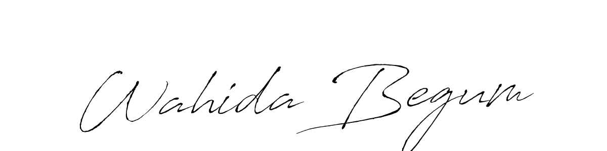 How to make Wahida Begum signature? Antro_Vectra is a professional autograph style. Create handwritten signature for Wahida Begum name. Wahida Begum signature style 6 images and pictures png