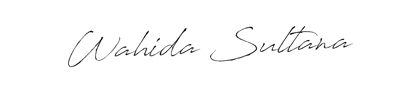 Make a beautiful signature design for name Wahida Sultana. With this signature (Antro_Vectra) style, you can create a handwritten signature for free. Wahida Sultana signature style 6 images and pictures png