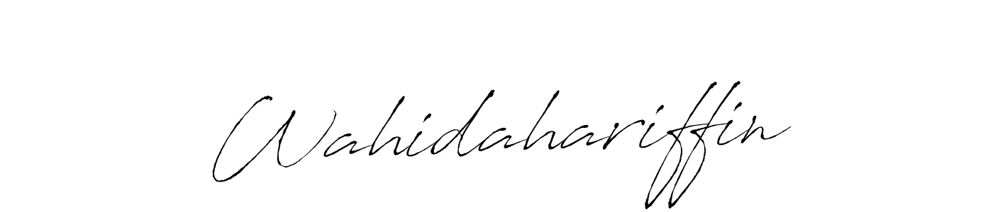 It looks lik you need a new signature style for name Wahidahariffin. Design unique handwritten (Antro_Vectra) signature with our free signature maker in just a few clicks. Wahidahariffin signature style 6 images and pictures png