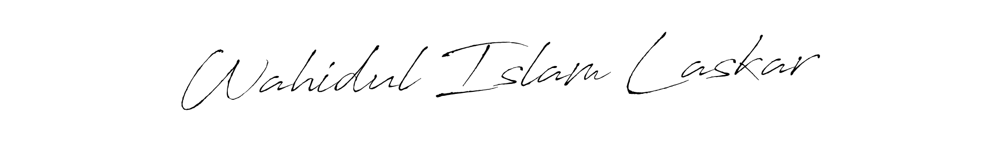 Make a beautiful signature design for name Wahidul Islam Laskar. With this signature (Antro_Vectra) style, you can create a handwritten signature for free. Wahidul Islam Laskar signature style 6 images and pictures png