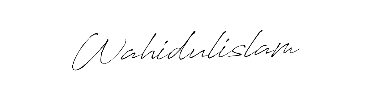 How to make Wahidulislam signature? Antro_Vectra is a professional autograph style. Create handwritten signature for Wahidulislam name. Wahidulislam signature style 6 images and pictures png