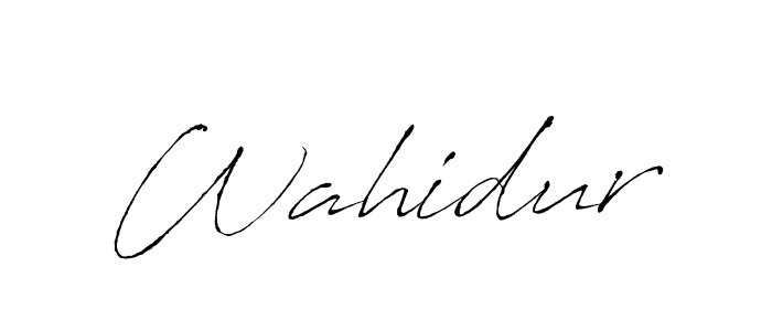 Make a beautiful signature design for name Wahidur. With this signature (Antro_Vectra) style, you can create a handwritten signature for free. Wahidur signature style 6 images and pictures png