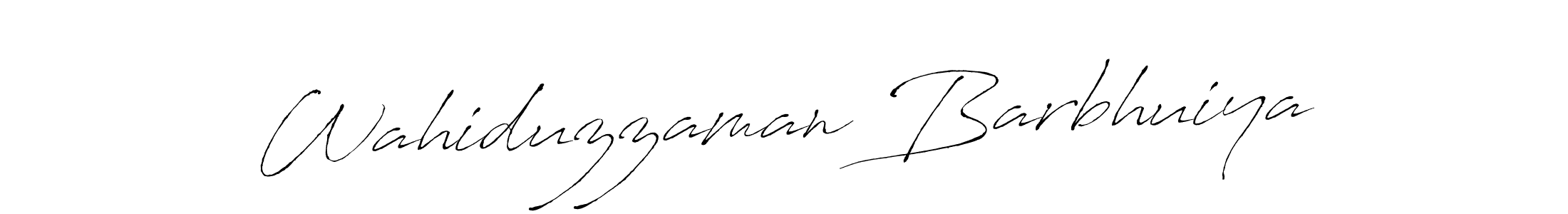 Use a signature maker to create a handwritten signature online. With this signature software, you can design (Antro_Vectra) your own signature for name Wahiduzzaman Barbhuiya. Wahiduzzaman Barbhuiya signature style 6 images and pictures png