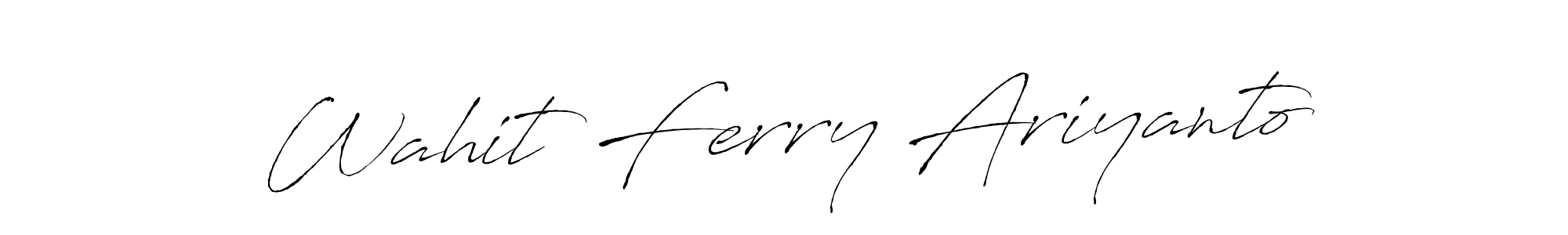 See photos of Wahit Ferry Ariyanto official signature by Spectra . Check more albums & portfolios. Read reviews & check more about Antro_Vectra font. Wahit Ferry Ariyanto signature style 6 images and pictures png