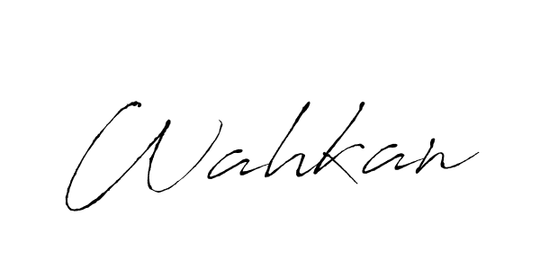Also we have Wahkan name is the best signature style. Create professional handwritten signature collection using Antro_Vectra autograph style. Wahkan signature style 6 images and pictures png