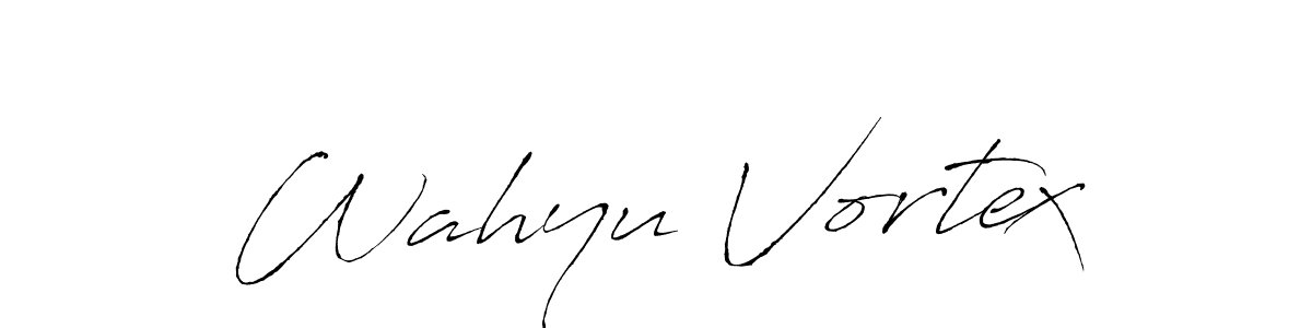 Also we have Wahyu Vortex name is the best signature style. Create professional handwritten signature collection using Antro_Vectra autograph style. Wahyu Vortex signature style 6 images and pictures png