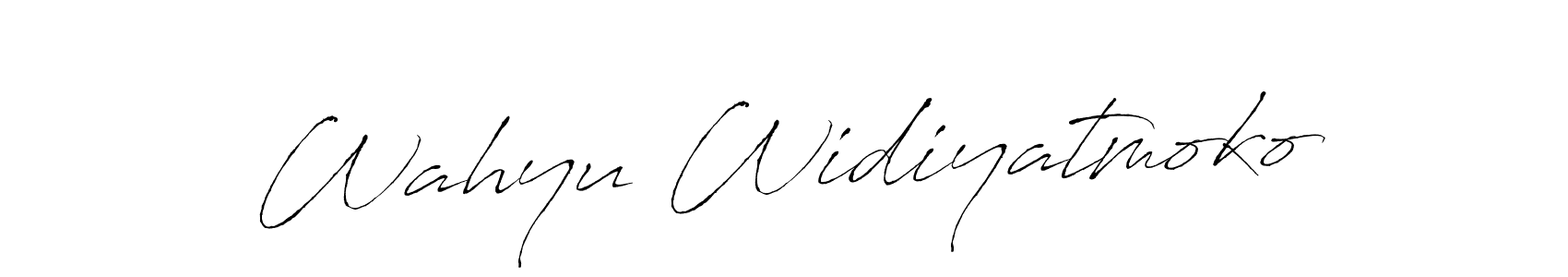 Antro_Vectra is a professional signature style that is perfect for those who want to add a touch of class to their signature. It is also a great choice for those who want to make their signature more unique. Get Wahyu Widiyatmoko name to fancy signature for free. Wahyu Widiyatmoko signature style 6 images and pictures png