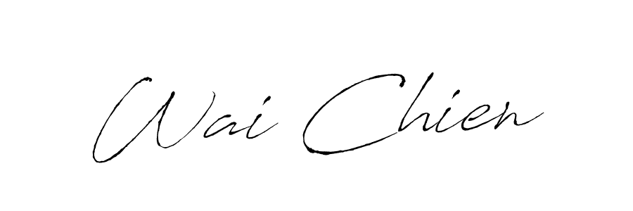 Antro_Vectra is a professional signature style that is perfect for those who want to add a touch of class to their signature. It is also a great choice for those who want to make their signature more unique. Get Wai Chien name to fancy signature for free. Wai Chien signature style 6 images and pictures png